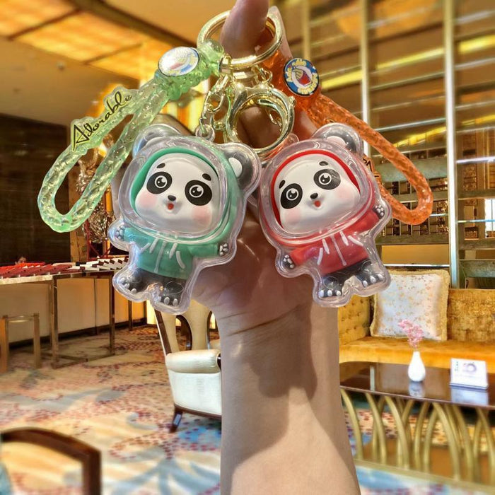 Wholesale Acrylic Panda Doll Keychain JDC-KC-MingT070