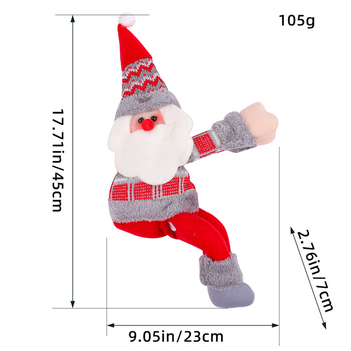 Wholesale Christmas Decoration Supplies Home Curtain Decoration Buckle Cartoon Doll Buckle Window Decoration Christmas Gift
