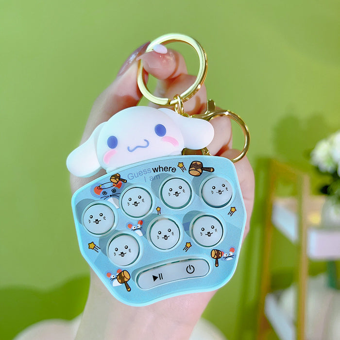 Wholesale Mini Handheld Hamster Toy Game Machine Keychain Cute Cartoon Function Gift