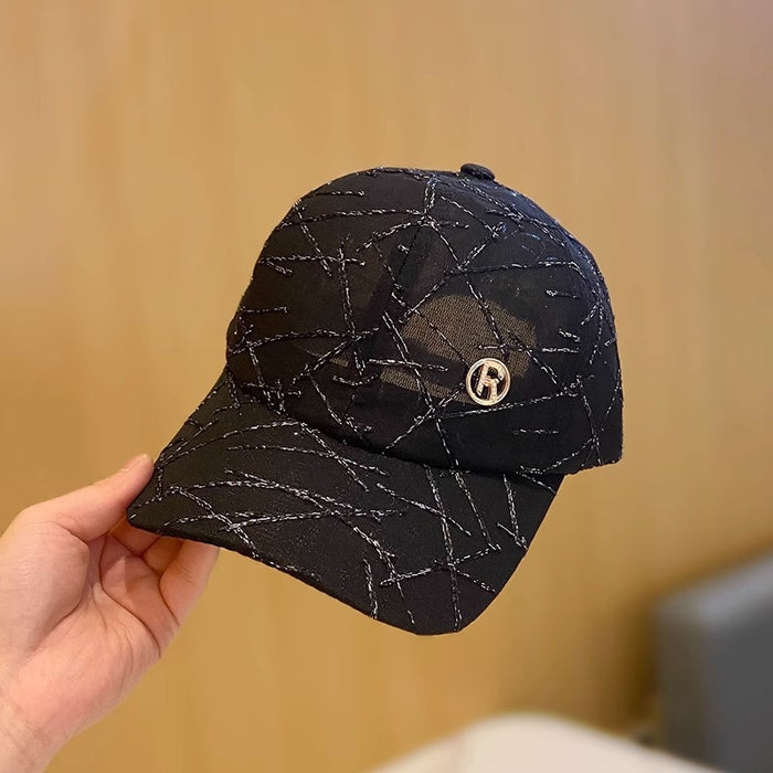 Wholesale Hat letter breathable mesh baseball cap, outdoor sun shading and sun protection versatile duckbill cap