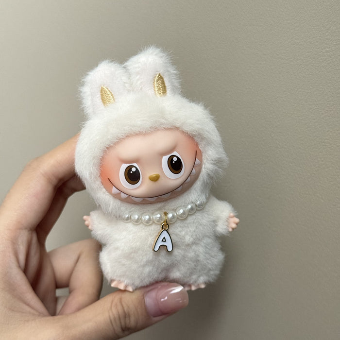 Wholesale Mini blind box pendant letter pearl necklace accessories doll clothes