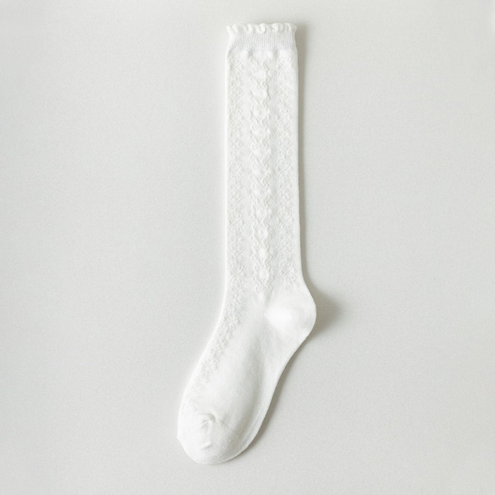 Wholesale Sweet sock lace design, cute and versatile, skin friendly, long leg, calf