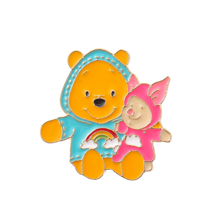 Wholesale Cartoon Metal Brooch Pin Casual Jewelry Accessory For Bags Clothing