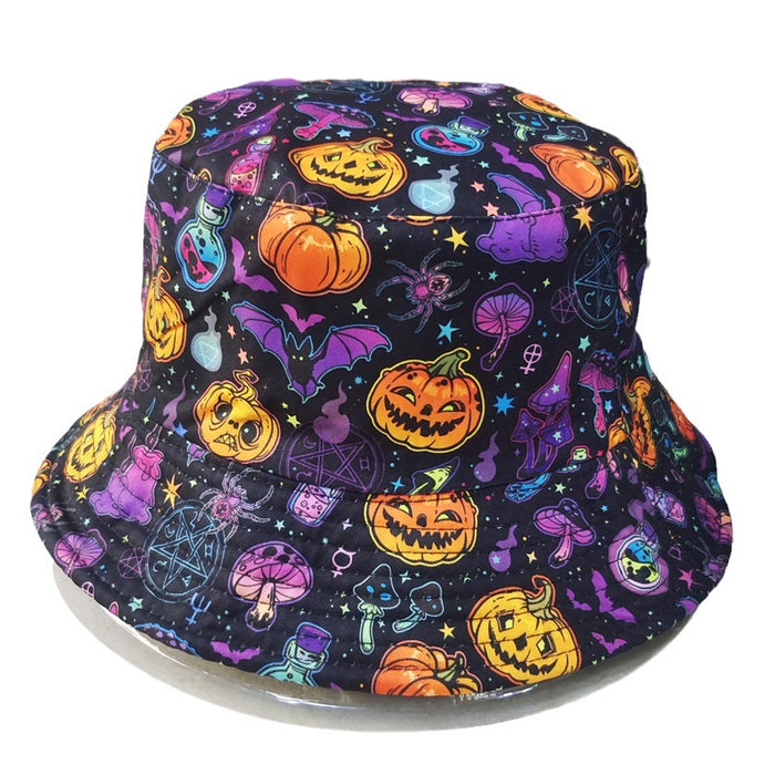 Wholesale Cartoon Print Cotton Bucket Hat JDC-FH-BoD017