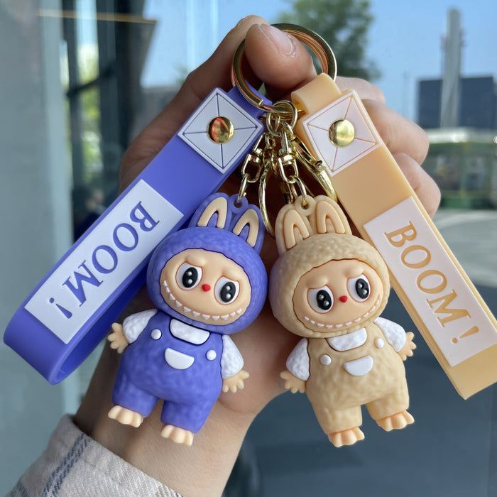 Wholesale Plush Keychain Couple Cute Pendant Bag Car Keychain Small Gift