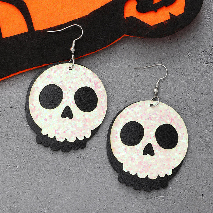Wholesale  Cute Cartoon Pumpkin Ghost Earrings Dark Horror Skull Personalized Jewelry Accessories