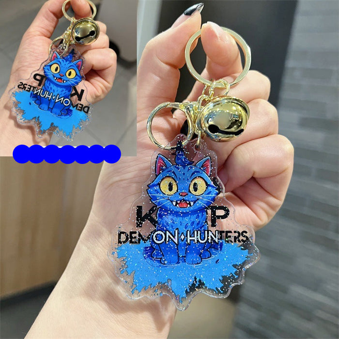 Wholesale 5 PCS KPOP double-sided cute cartoon print acrylic keychains
