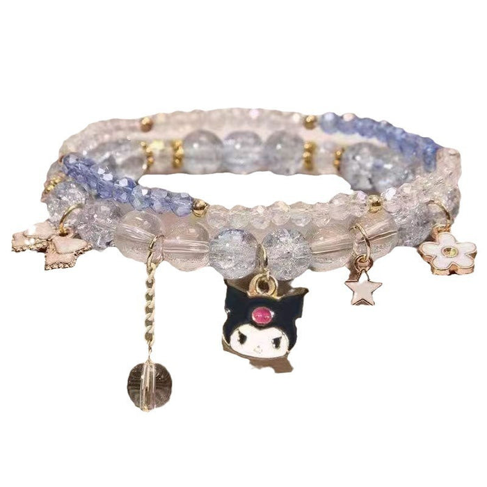 Wholesale Crystal bead cute bracelet, holiday gift giveaway
