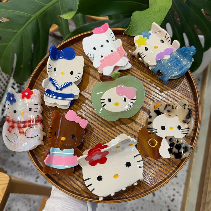 Wholesale Acetic Acid Simple Cartoon Animation Hair Clips