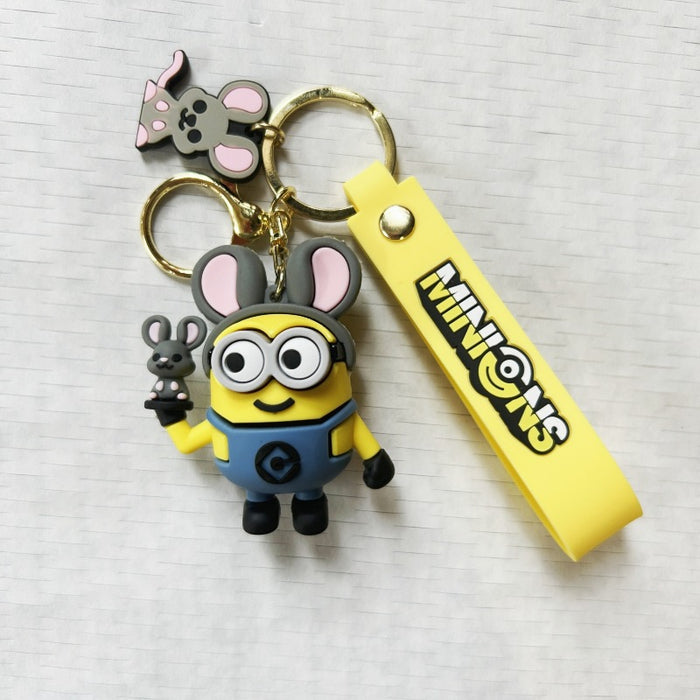 Wholesale Creative cartoon keychain pendant, cute PVC keychain doll pendant