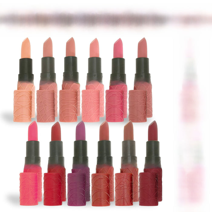 Wholesale A set of 6 new matte matte matte lipstick modern brown red lipstick set