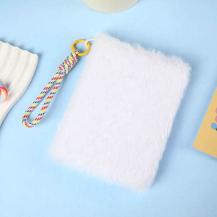 Wholesale Cartoon Plush Notebook Diary for Kids DIY Craft Journal with Colorful Rope MOQ≥2