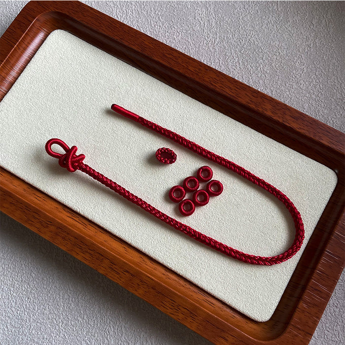 Wholesale Semi finished woven string with beads, gold jewelry pendant, double linked bracelet, hand woven