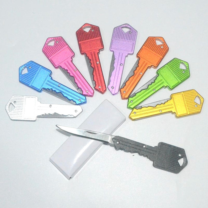 Wholesale Aluminum Alloy Portable Folding Knife Multifunctional Keychain JDC-KC-KB006