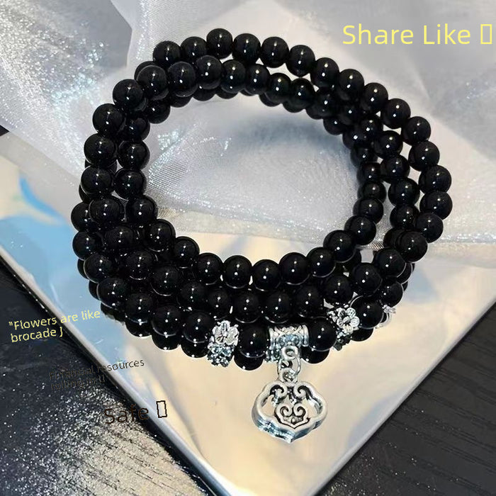 Wholesale Beaded double-layer bracelet, retro new style bracelet, personalized and versatile bracelet accessory