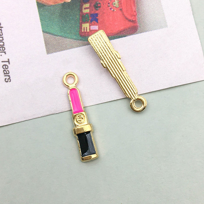 Wholesale DIY Red Oil-Drip Alloy Charms