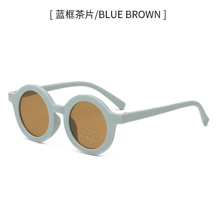 Wholesale Children's sunglasses, sunshade sunglasses, baby fashion, UV protection, cute cartoon round glasses