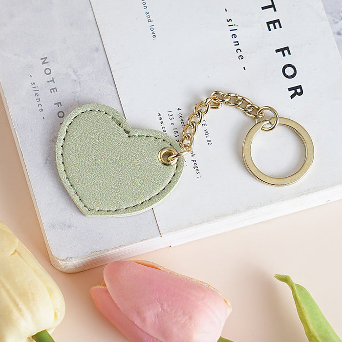 Wholesale Jewelry pendant, heart-shaped leather keychain, cute bag keychain