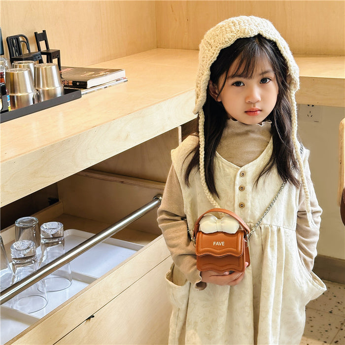 Wholesale Girl's Bag Children's Crossbody Bag Cute Bow Girl's Shoulder Bag  Coin Purse