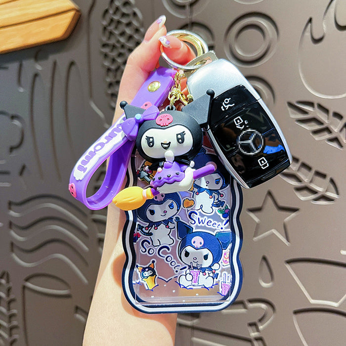 Wholesale Creative Card Set Keychain Cute Cartoon Keychain Student Bag Pendant