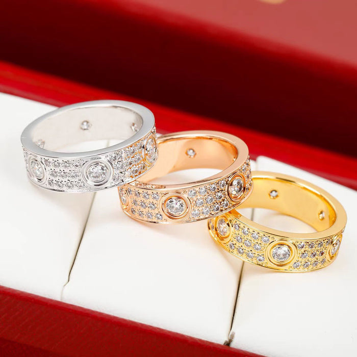 Wholesale Starry Sky Ring Pure Silver Moissanite European and American Classic