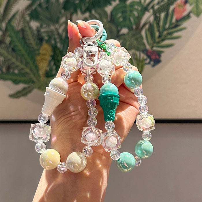 Wholesale DIY Handmade Beaded Car Keychain Pendant Accessories Phone Chain Bag Pendant