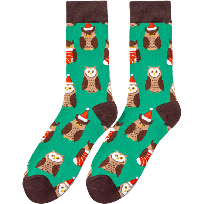 Wholesale Christmas Dinosaur All-Season Mid-Calf Socks