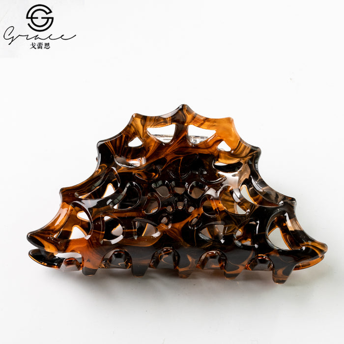 Wholesale  Web Hairpin Acrylic Jewelry Hollow Grab Clip