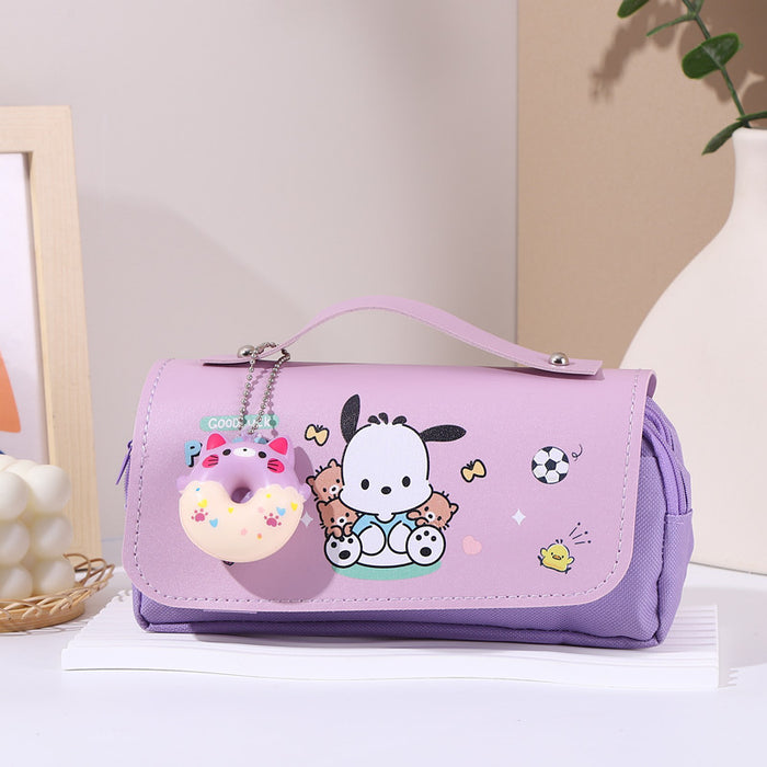 Wholesale Cartoon Puppy Stress-Relief Double-Layer Pencil Case