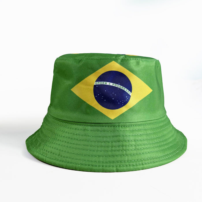 Wholesale World Cup Fisherman Hat Sun Hat Fan Supplies Reversible Bucket Hat