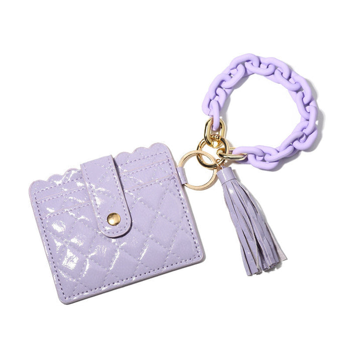 Wholesale Keychains Acrylic Macarons Diamond Wallets JDC-KC-NuoYi021