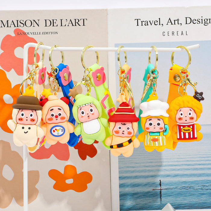 Wholesale Cute Cartoon Character Doll Keychain Pendant