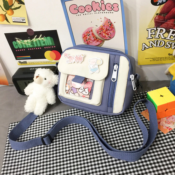 Wholesale Customized new canvas bag, crossbody bag, artistic versatile, cute shoulder bag