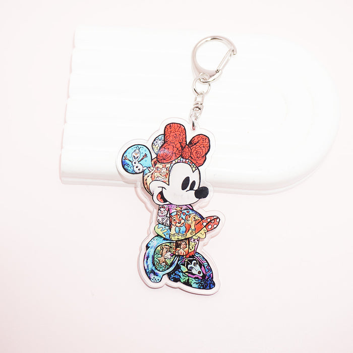 Wholesale Cute Couple Acrylic Keychain Backpack Pendant Accessories