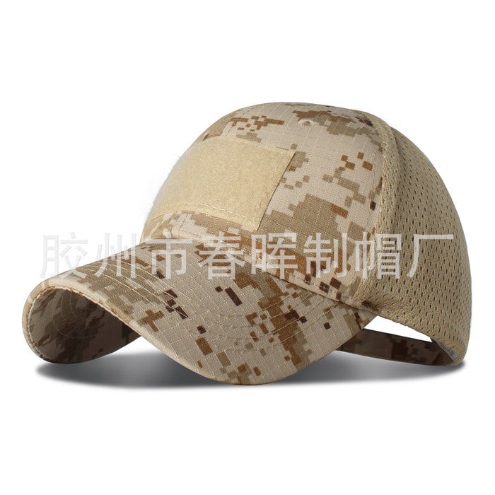 Wholesale New camouflage baseball cap, military fan sun hat, grid duckbill cap, python patterned military training cap