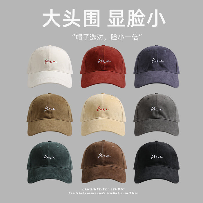 Wholesale Large Baseball Cap Face Small Cap New Big Head Cap Letter Fashion