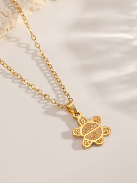 Wholesale Stainless Steel Frog Gold Waterproof Necklace
