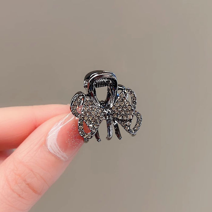 Wholesale   rhinestone bow clip small size shark clip bangs clip  half clip hairpin headdress