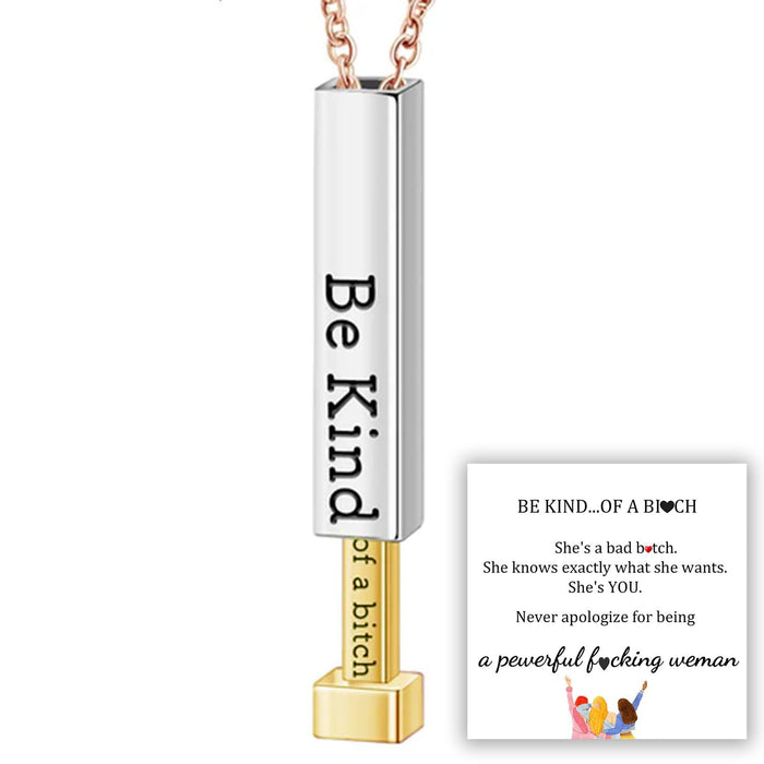 Wholesale 3D pendant necklace, stretchable stainless steel 3D vertical necklace