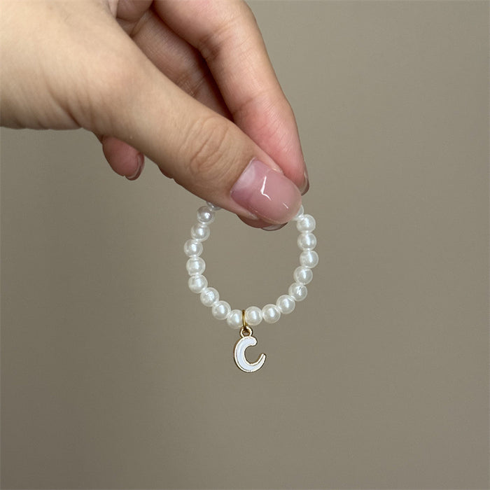 Wholesale Mini blind box pendant letter pearl necklace accessories doll clothes
