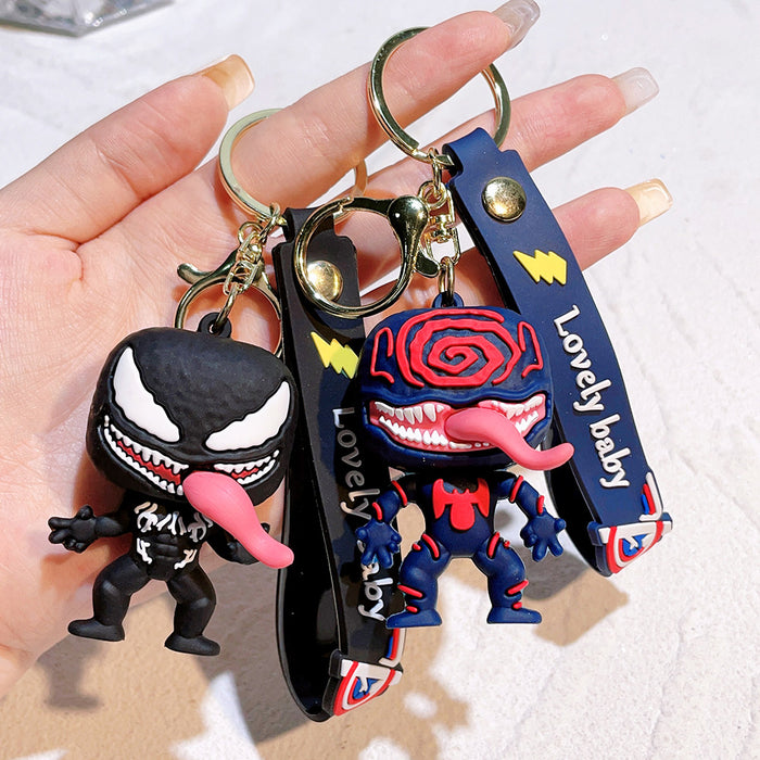 Wholesale Silicone Cartoon Doll Keychain JDC-KC-QiChao067