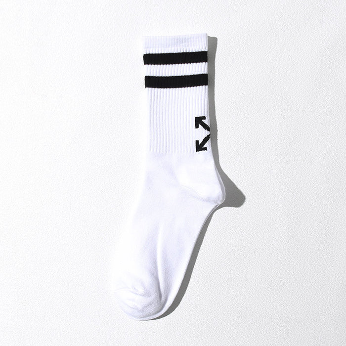 Wholesale Sports socks, two bar striped socks, skateboard socks, cotton socks, arrow socks, neutral socks