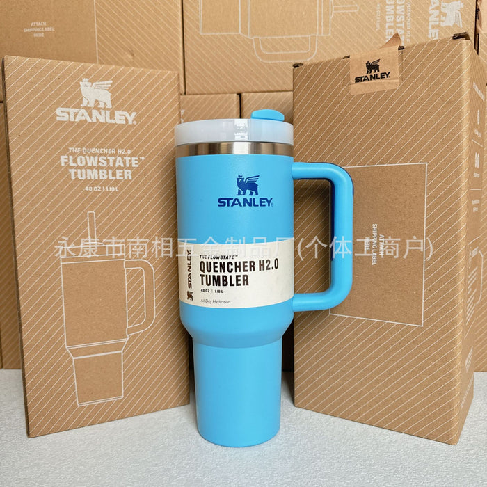 Wholesale 40oz giant straw cup,  car-friendly stainless steel large capacity ice bullies cup