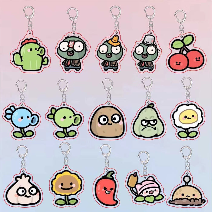 Wholesale Keychain Cartoon Merchandise Cute Acrylic Pendant
