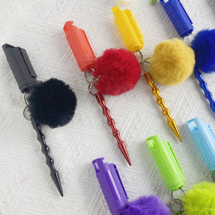 Wholesale Multifunctional Wool Ball 3-piece Keychain JDC-KC-ZY030