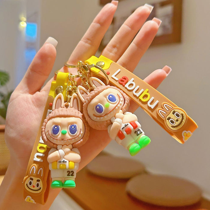 Wholesale Cute little sheep keychain doll car couple bag pendant student backpack pendant