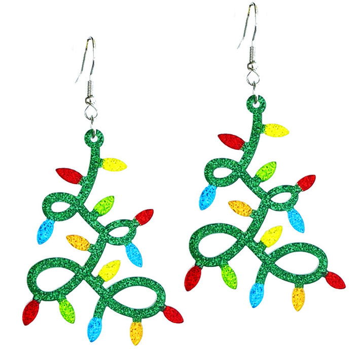 Wholesale Christmas Shining Girl Party Earrings
