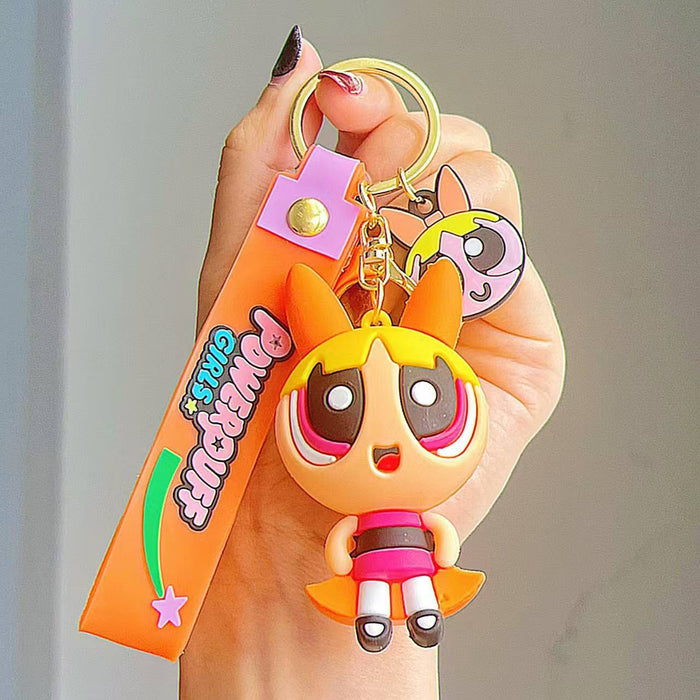 Wholesale Cute Cartoon Character Creative Silicone Keychains