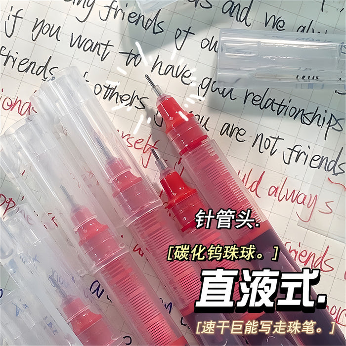 Wholesale Liquid Ball Pen 0. 5m Gel Pen Black Student Quick-drying Pen