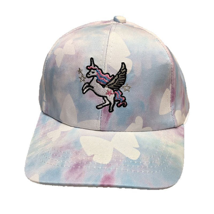 Wholesale Children's Unicorn Embroidered Baseball Hat, Cute Cartoon Duck Tongue Hat, Sunscreen and Sunshade Hat